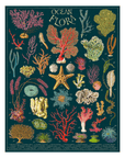 Casse - Tête Ocean Flora 1000 pièces Cavallini - Ex - voto