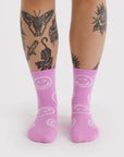 Chaussettes Crew Baggu Pink Happy