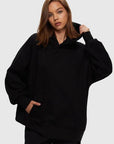 Chandail à Capuchon Oversized Noir Kuwalla SOLDE - Vente finale - Ex - voto