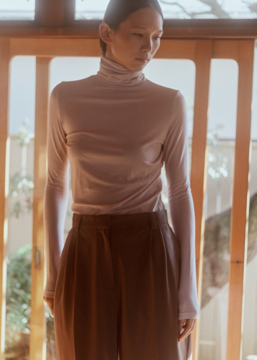 Chandail Col Roulé Mijeong Park Dusty Pink SOLDE - Vente finale - Ex - voto