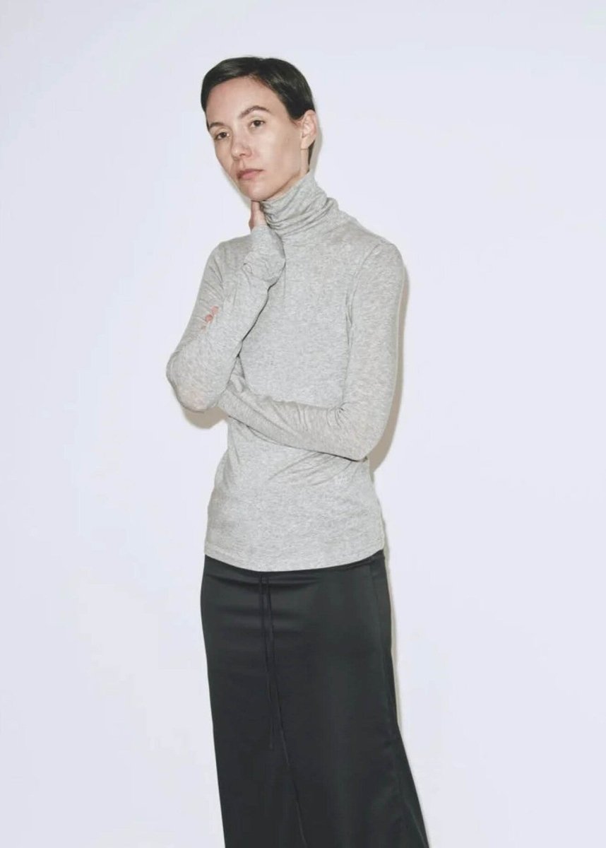 Chandail Col Roulé Mijeong Park Gris SOLDE - Vente finale - Ex - voto