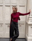 Chandail Ophélia Bourgogne Dailystory SOLDE - Vente finale - Ex - voto