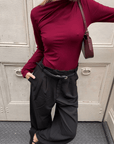 Chandail Ophélia Bourgogne Dailystory SOLDE - Vente finale - Ex - voto