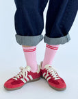 Chaussettes Boyfriend Le Bon Shoppe Amour Pink - Ex - voto