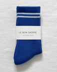 Chaussettes Boyfriend Le Bon Shoppe Cobalt - Ex - voto