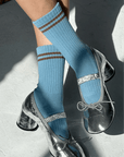 Chaussettes Boyfriend Le Bon Shoppe Powder Blue - Ex - voto