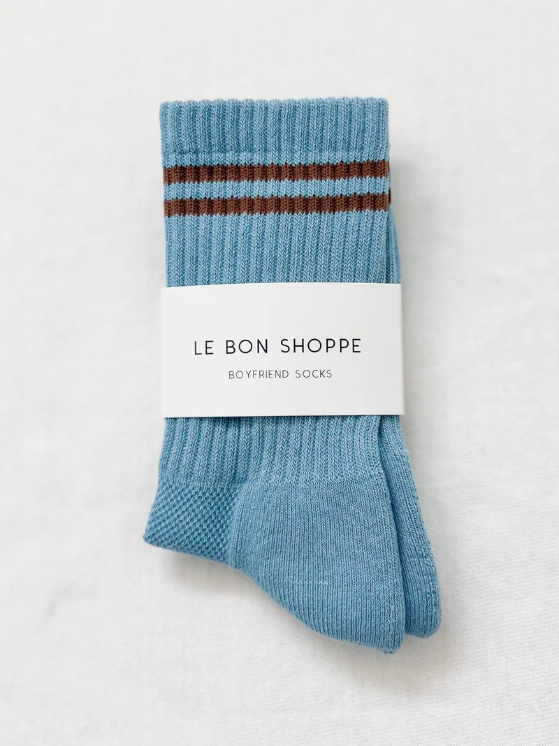 Chaussettes Boyfriend Le Bon Shoppe Powder Blue - Ex - voto