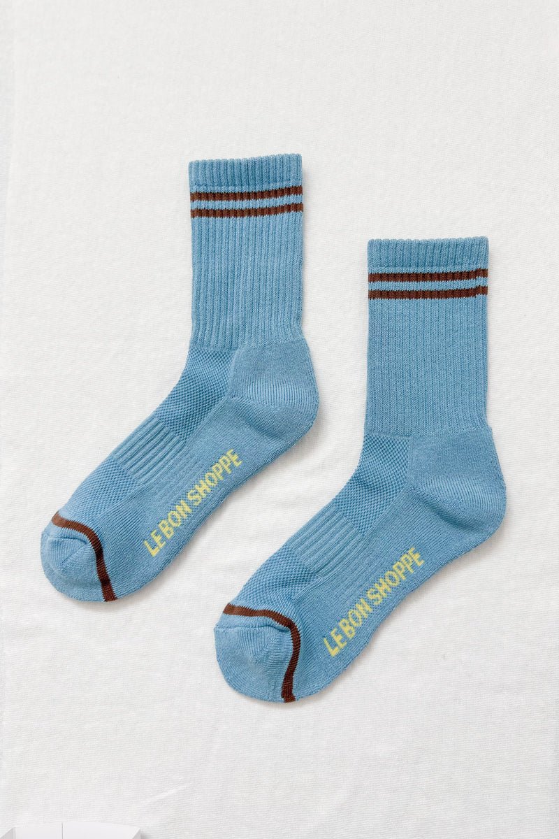 Chaussettes Boyfriend Le Bon Shoppe Powder Blue - Ex - voto