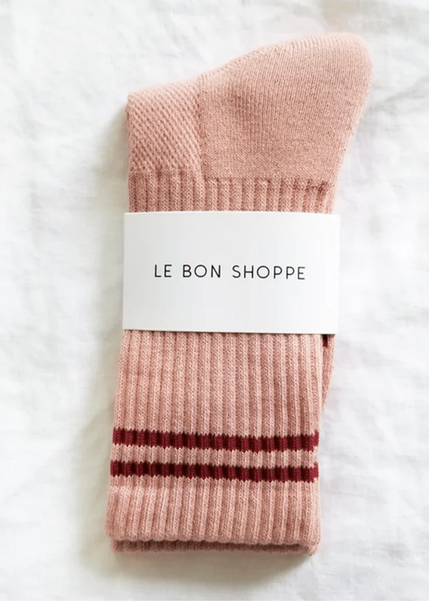 Chaussettes Boyfriend Le Bon Shoppe Rose Vintage - Ex - voto