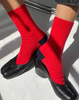 Chaussettes Classique Cachemire Le Bon Shoppe Poppy Red - Ex - voto
