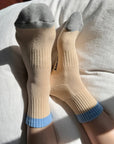 Chaussettes Color Block Girlfriend Jaune et Bleu Le Bon Shoppe - Ex - voto