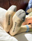 Chaussettes Color Block Girlfriend Jaune et Bleu Le Bon Shoppe - Ex - voto