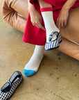 Chaussettes Color Block Girlfriend Le Bon Shoppe Bleu Rouge - Ex - voto