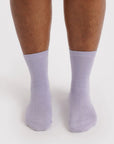 Chaussettes Crew Baggu Lilas Métallique - Ex - voto