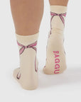 Chaussettes Crew Baggu Pink Bow - Ex - voto