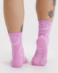 Chaussettes Crew Baggu Pink Happy - Ex - voto