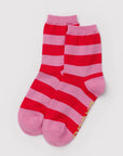 Chaussettes Crew Baggu Pink Stripe - Ex - voto