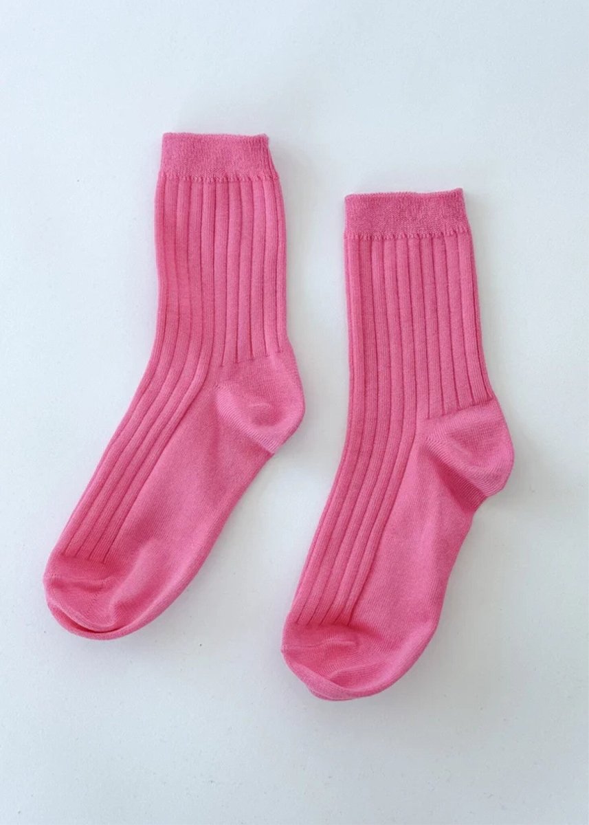 Chaussettes Her Le Bon Shoppe Bright Pink - Ex - voto