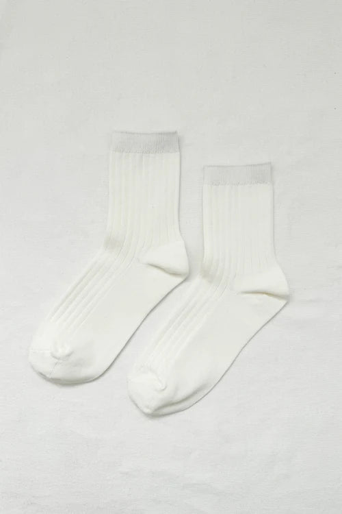 Chaussettes Her Le Bon Shoppe Classic White - Ex - voto
