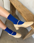 Chaussettes Her Le Bon Shoppe Cobalt - Ex - voto