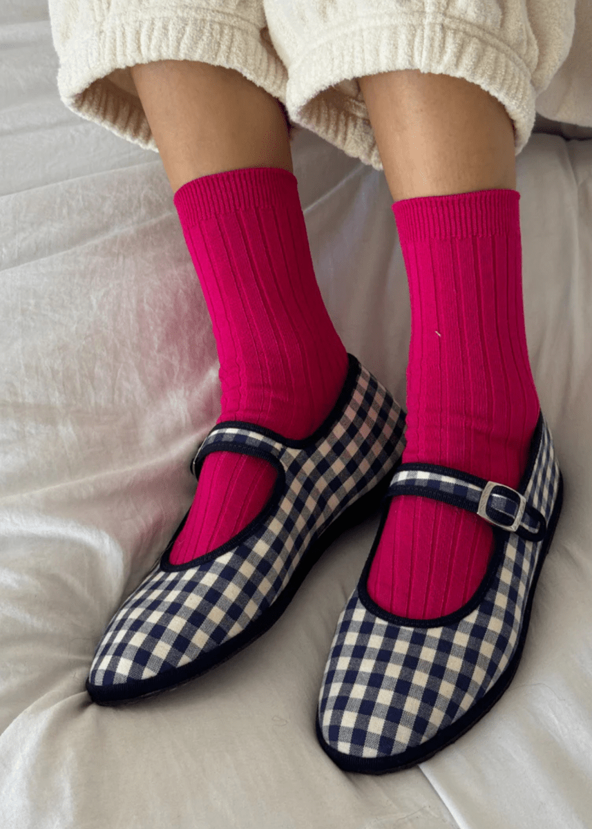 Chaussettes Her Le Bon Shoppe Fuchsia - Ex - voto