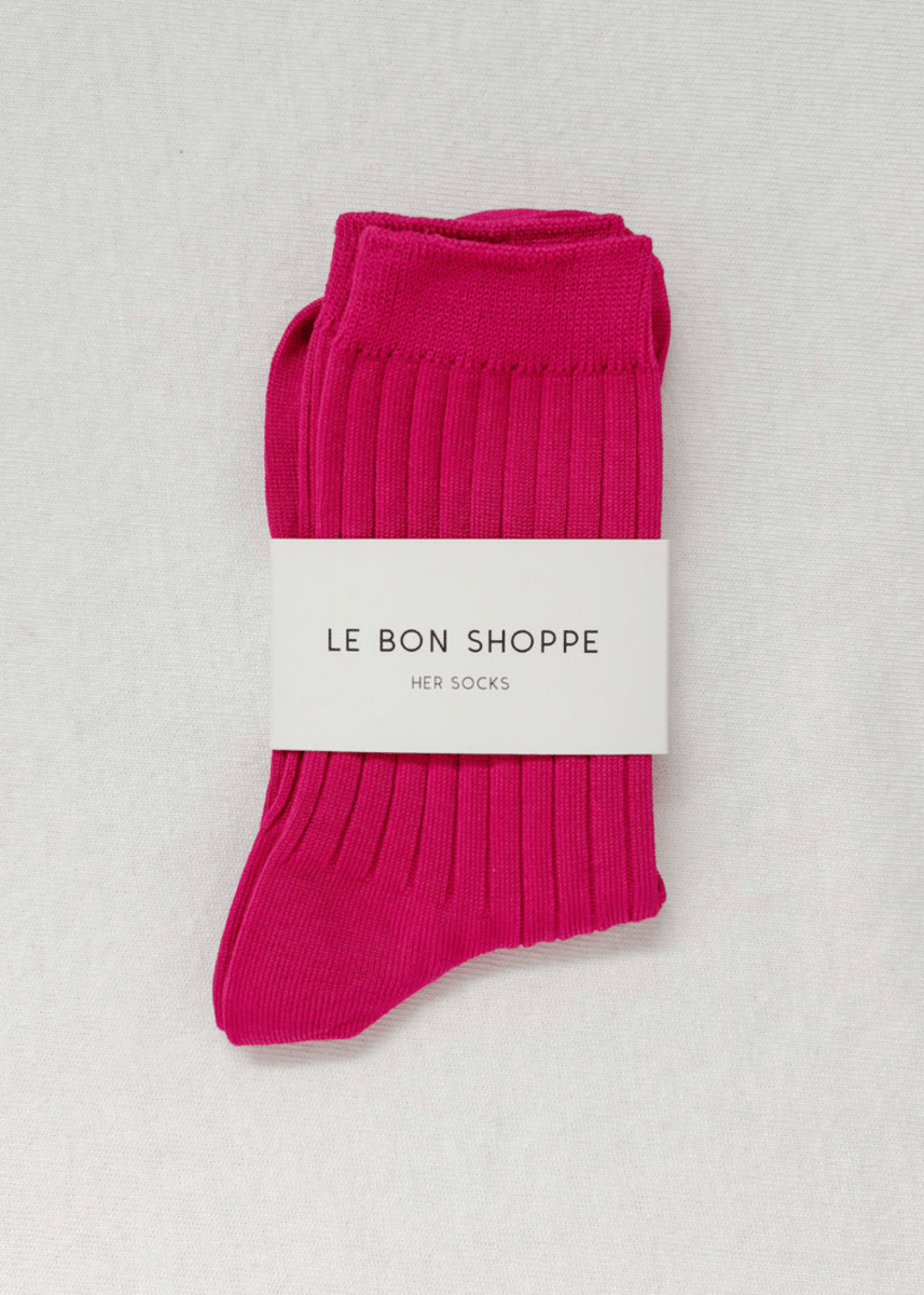 Chaussettes Her Le Bon Shoppe Fuchsia - Ex - voto