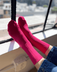Chaussettes Her Le Bon Shoppe Fuchsia - Ex - voto