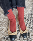 Chaussettes Her Le Bon Shoppe Terracotta - Ex - voto