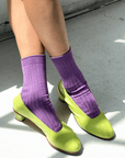 Chaussettes Her Le Bon Shoppe Violet - Ex - voto