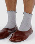 Chaussettes Lettuce Edge Noir et Gris Baggu Paquet de 2 - Ex - voto