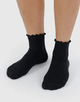 Chaussettes Lettuce Edge Noir et Gris Baggu Paquet de 2 - Ex - voto