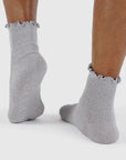Chaussettes Lettuce Edge Noir et Gris Baggu Paquet de 2 - Ex - voto