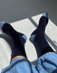 Chaussettes Longues en Cachemire Le Bon Shoppe Marine - Ex - voto