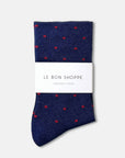 Chaussettes Lurex Bleues à Pois Rouges Le Bon Shoppe - Ex-voto