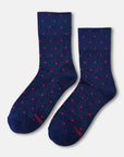 Chaussettes Lurex Bleues à Pois Rouges Le Bon Shoppe - Ex-voto