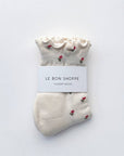 Chaussettes Pétales Ruffled Crèmes Le Bon Shoppe - Ex-voto