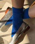 Chaussettes Pointelle Eyelet Cobalt Le Bon Shoppe - Ex-voto