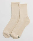 Chaussettes Ribbed Baggu Ecru - Ex - voto