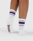 Chaussettes Ribbed Baggu Ivory Stripe - Ex - voto