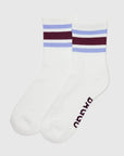Chaussettes Ribbed Baggu Ivory Stripe - Ex - voto