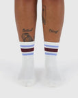 Chaussettes Ribbed Baggu Ivory Stripe - Ex - voto