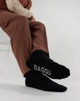 Chaussettes Ribbed Baggu Noir - Ex - voto