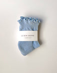 Chaussettes Ruffled Hugger Bleues Poudres Le Bon Shoppe - Ex - voto