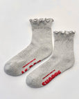 Chaussettes Ruffled Hugger Grises Le Bon Shoppe - Ex-voto