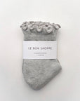 Chaussettes Ruffled Hugger Grises Le Bon Shoppe - Ex-voto