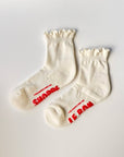 Chaussettes Ruffled Hugger Ivoires Le Bon Shoppe - Ex - voto