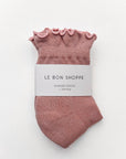 Chaussettes Ruffled Hugger Roses Le Bon Shoppe - Ex-voto