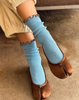 Chaussettes Ruffled Modal Le Bon Shoppe Bleu Poudre - Ex - voto