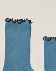 Chaussettes Ruffled Modal Le Bon Shoppe Bleu Poudre - Ex - voto