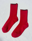 Chaussettes Ruffled Modal Le Bon Shoppe Paprika - Ex - voto